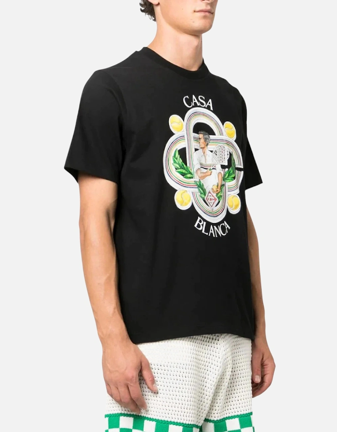 Men T Shirt LE JOUEUR Printed T-Shirt Short Sleeve Crew Neck Summer Tee, 8 of 7