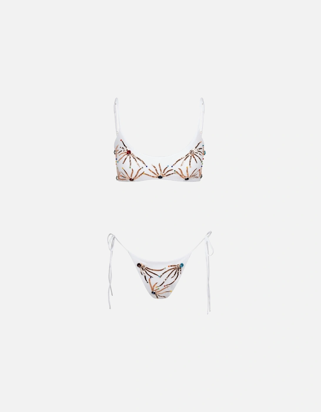 Talia White Bikini Top
