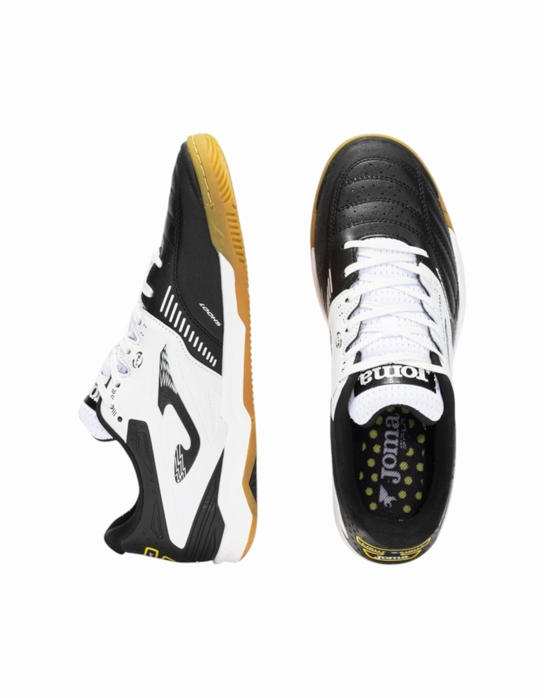 Sports Mens Futsal Indoor Football Trainers Cancha Lace Up black UK Size