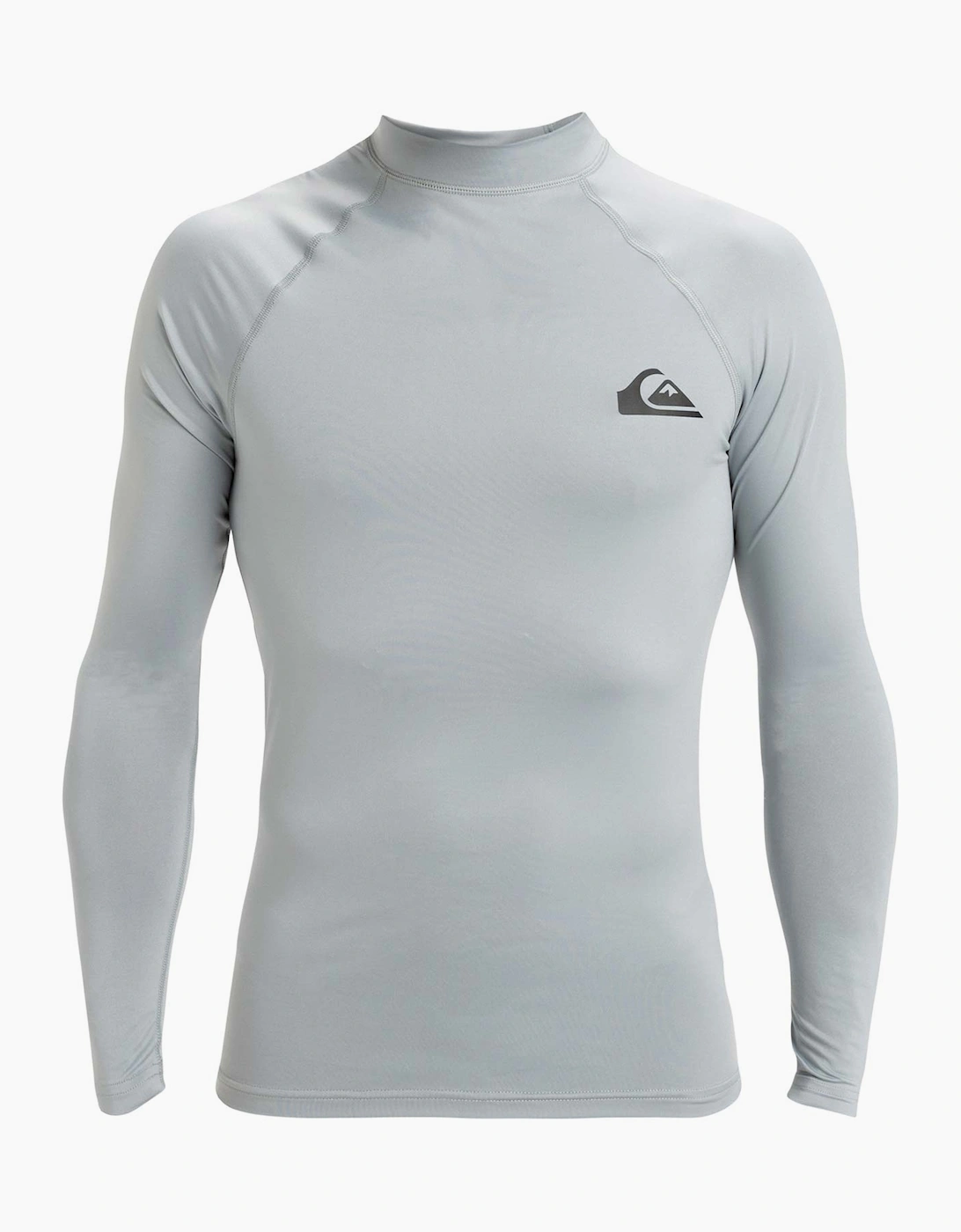 Quiksilver Men's Grey Everyday Upf 50 0 Long Sleeve Rash Vest - Size: 2XL