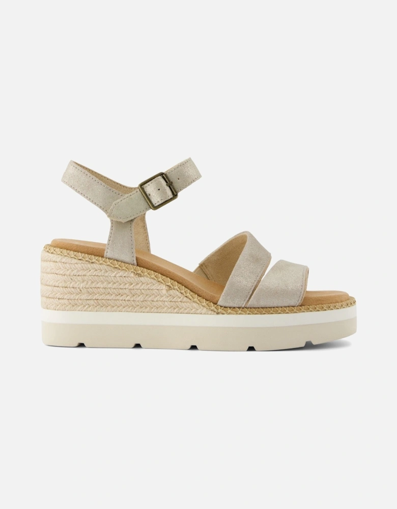 Darya Leather Women's Champagne Sandals