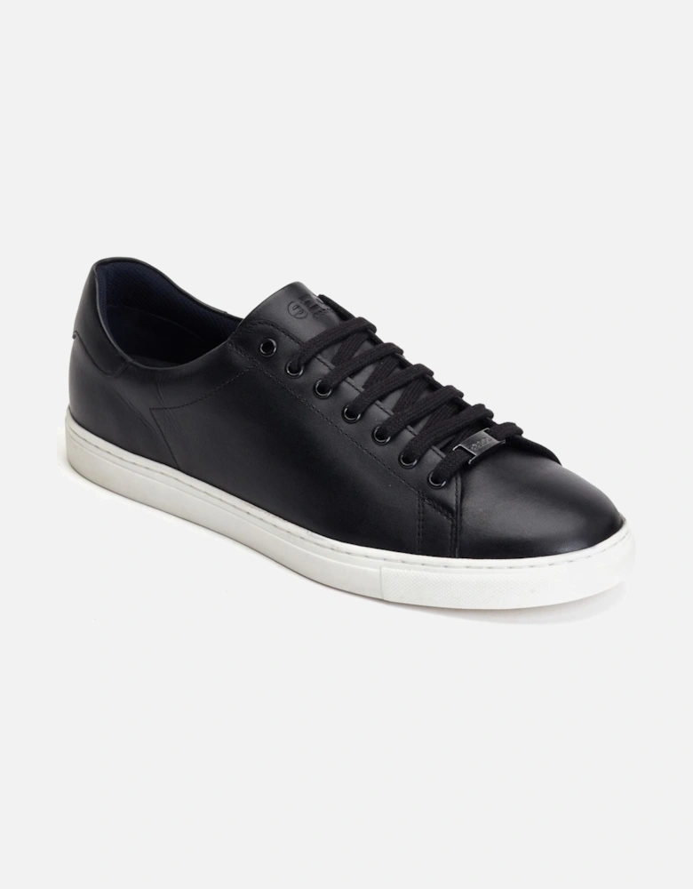 London Tucker Leather Men's Black Trainers