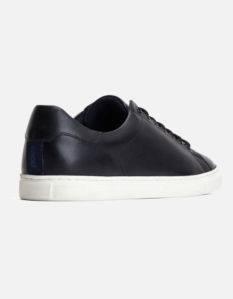 London Tucker Leather Men's Black Trainers