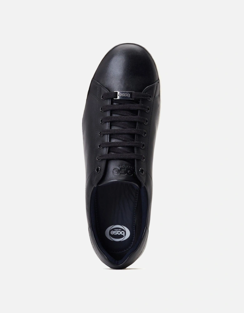 London Tucker Leather Men's Black Trainers