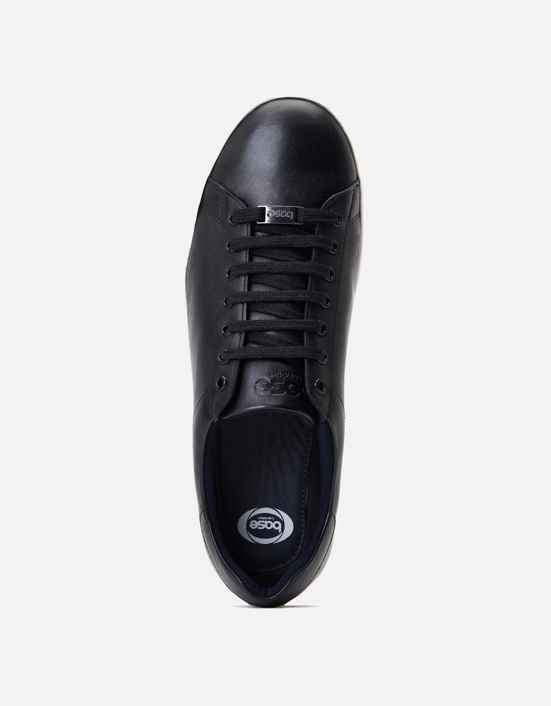 London Tucker Leather Men's Black Trainers