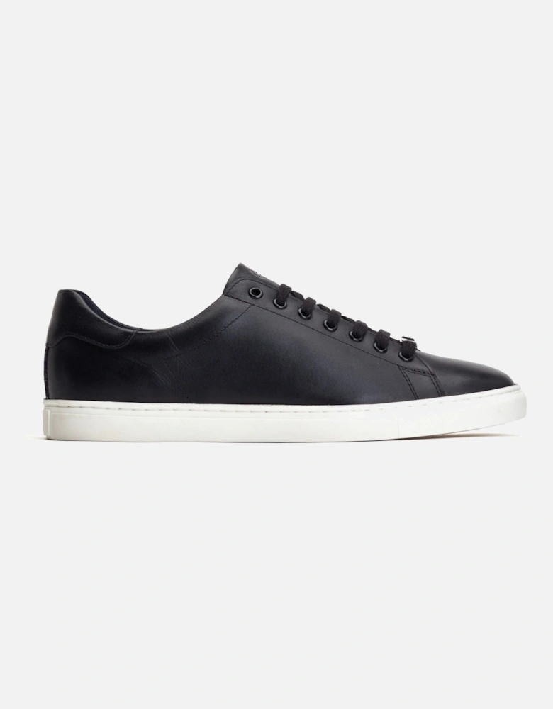 London Tucker Leather Men's Black Trainers