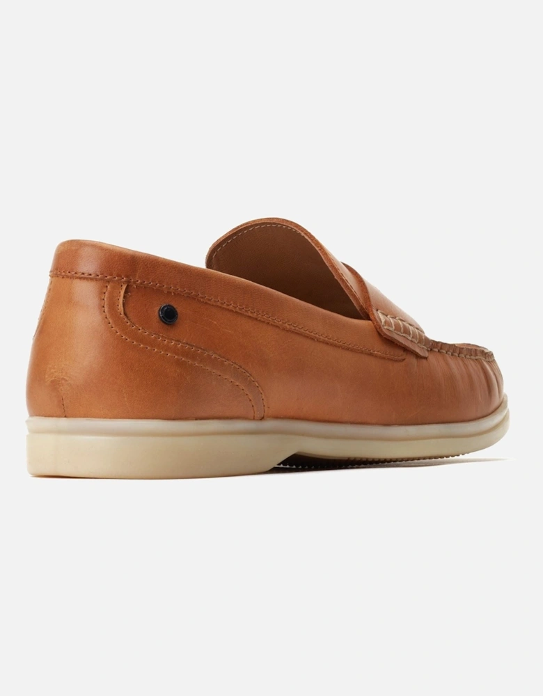 London Marlin Leather Men's Burnt Tan Loafers