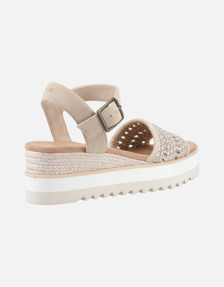 Diana Leather Women's Champagne Sandals