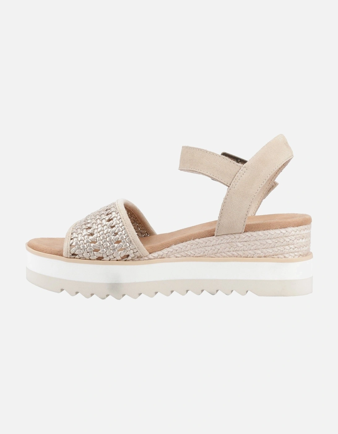 Diana Leather Women's Champagne Sandals