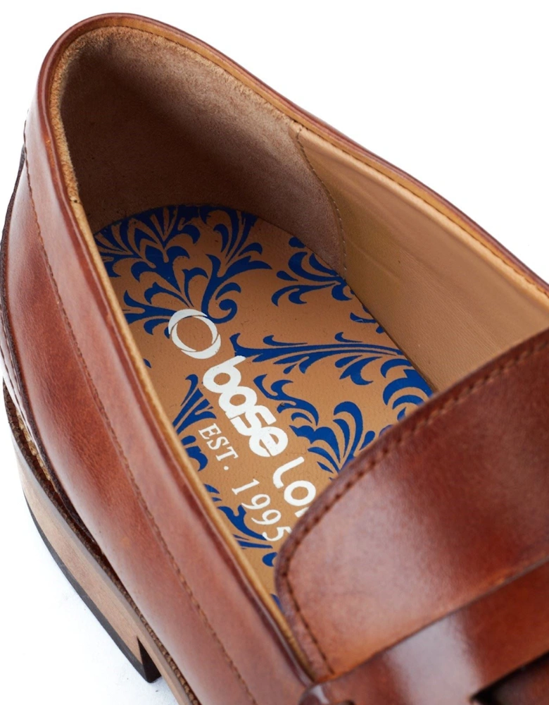 London Garfield Leather Men's Burnt Tan Loafers