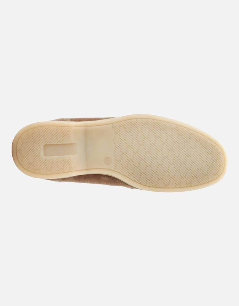 London Drum Leather Men's Sand Loafers