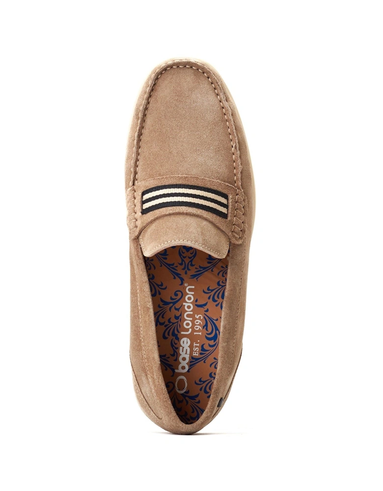 London Drum Leather Men's Sand Loafers