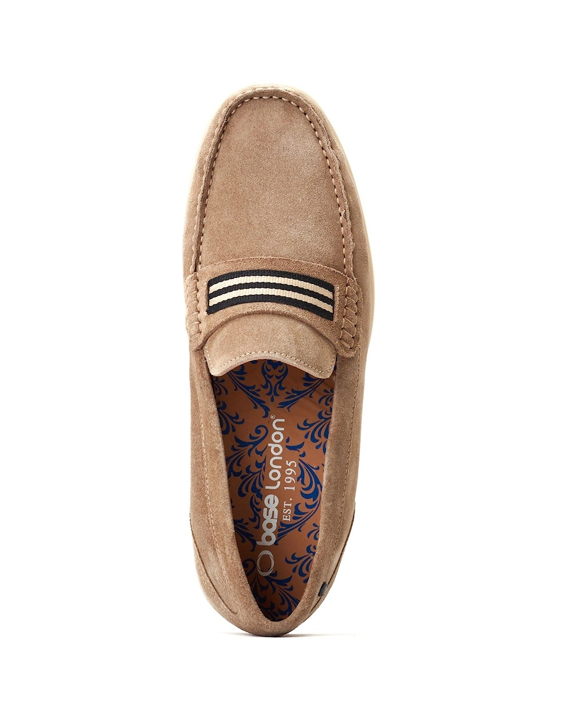 London Drum Leather Men's Sand Loafers