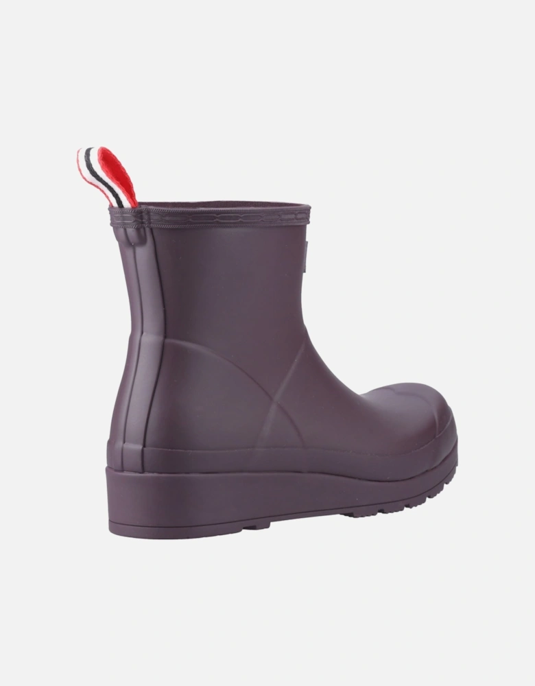 Play Short Rubber Women's Black/Grape Wellington Boots