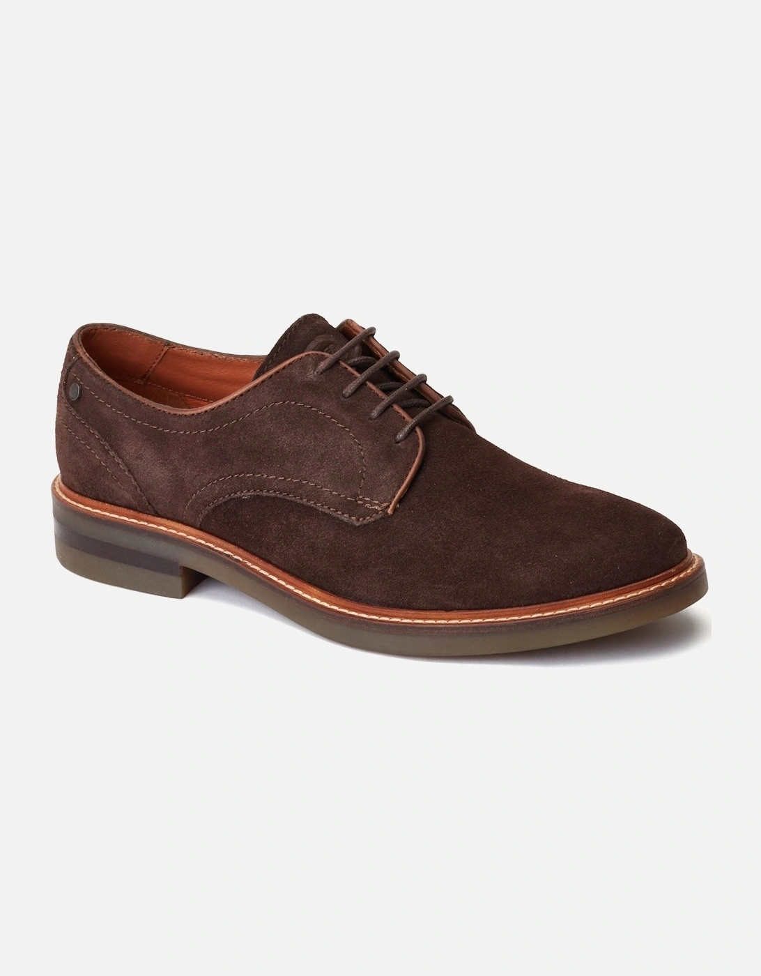 London Mawley Leather Men's Burnt Brown Oxford Shoes, 7 of 6