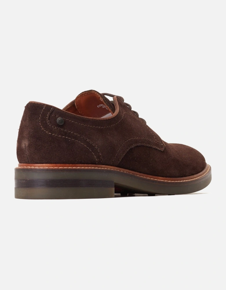 London Mawley Leather Men's Burnt Brown Oxford Shoes