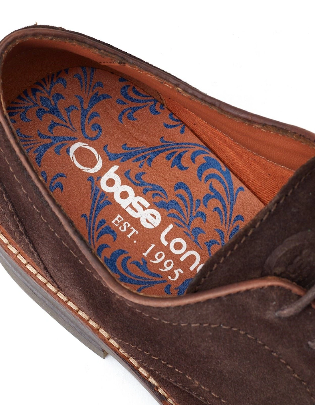 London Mawley Leather Men's Burnt Brown Oxford Shoes