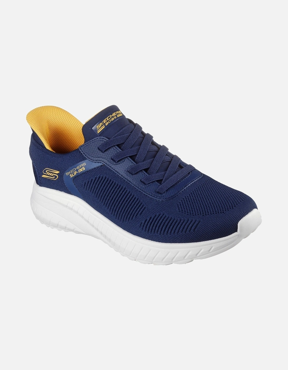 BOBS Sport Squad Chaos Solid Step Textile Men's Navy Trainers, 3 of 2