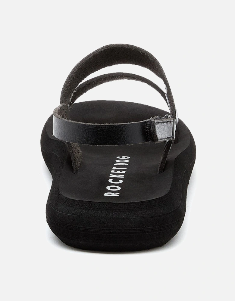 Sunshine Textile Women's Black Sandals