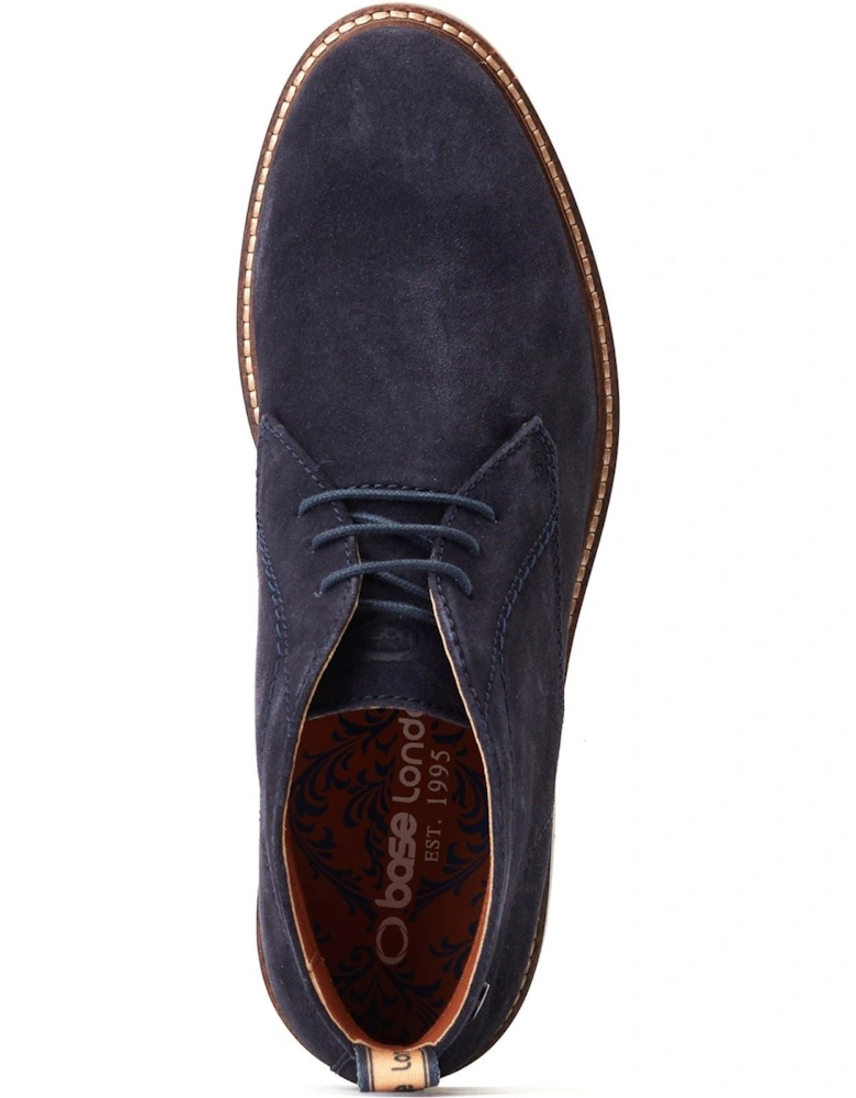 London Knebworth Leather Men's Navy Boots