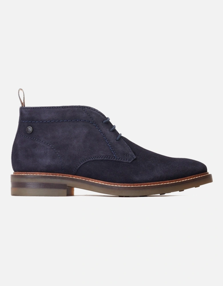 London Knebworth Leather Men's Navy Boots