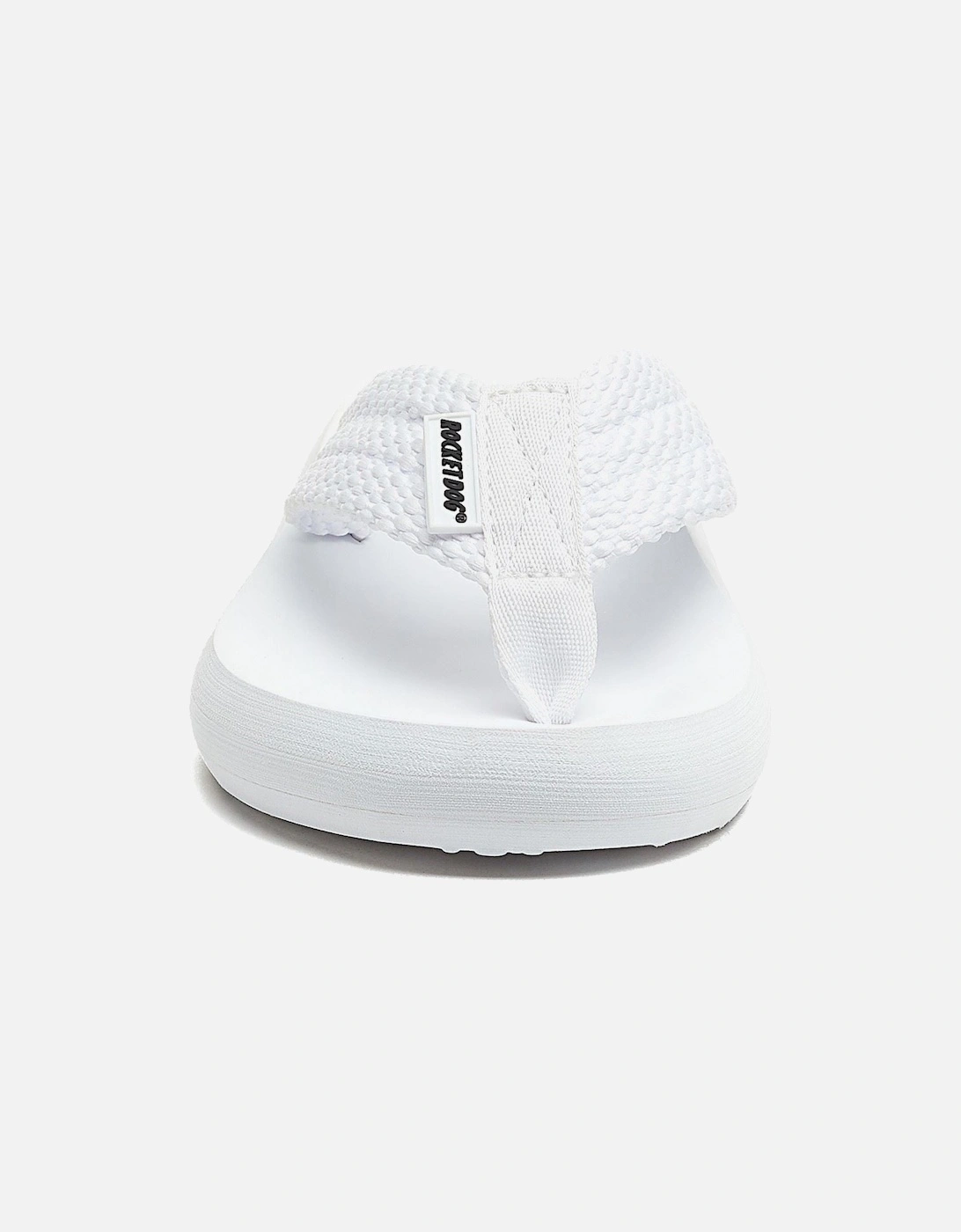 Sunset Webbing Cotton Women's White Sandals