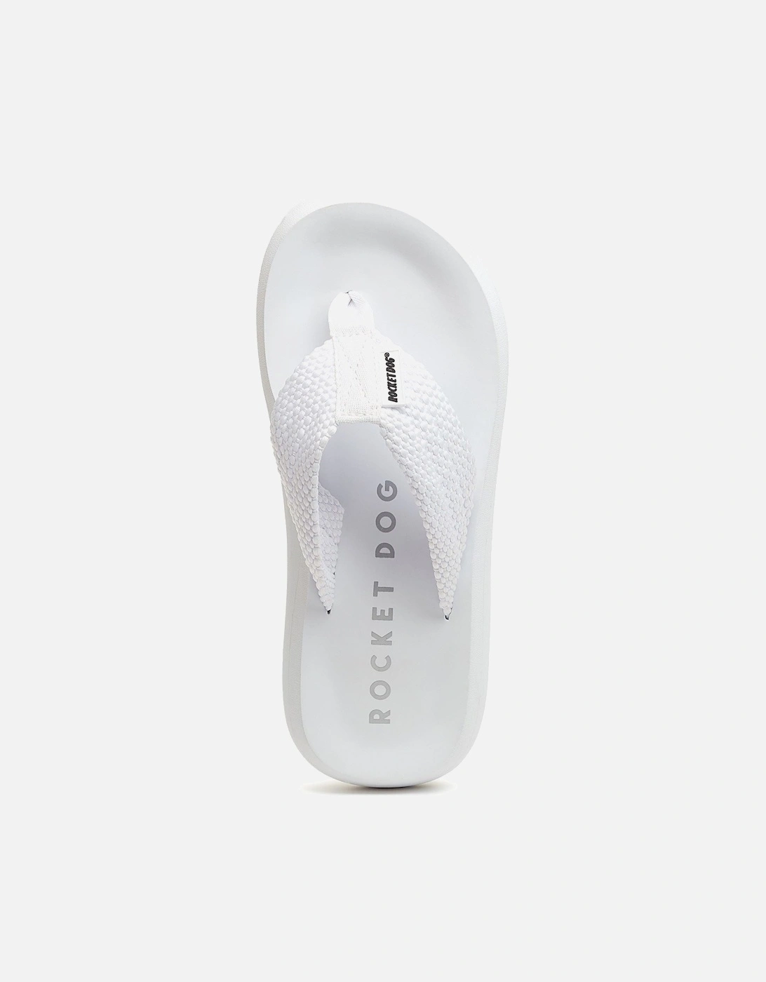 Sunset Webbing Cotton Women's White Sandals