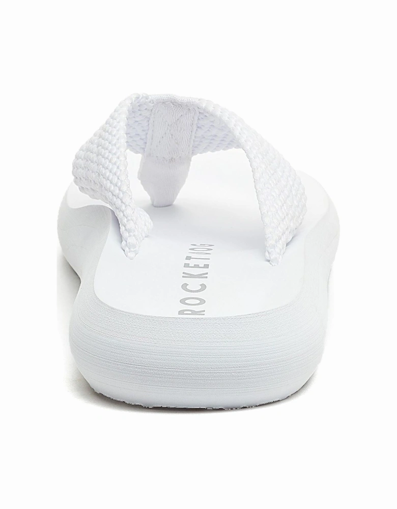 Sunset Webbing Cotton Women's White Sandals