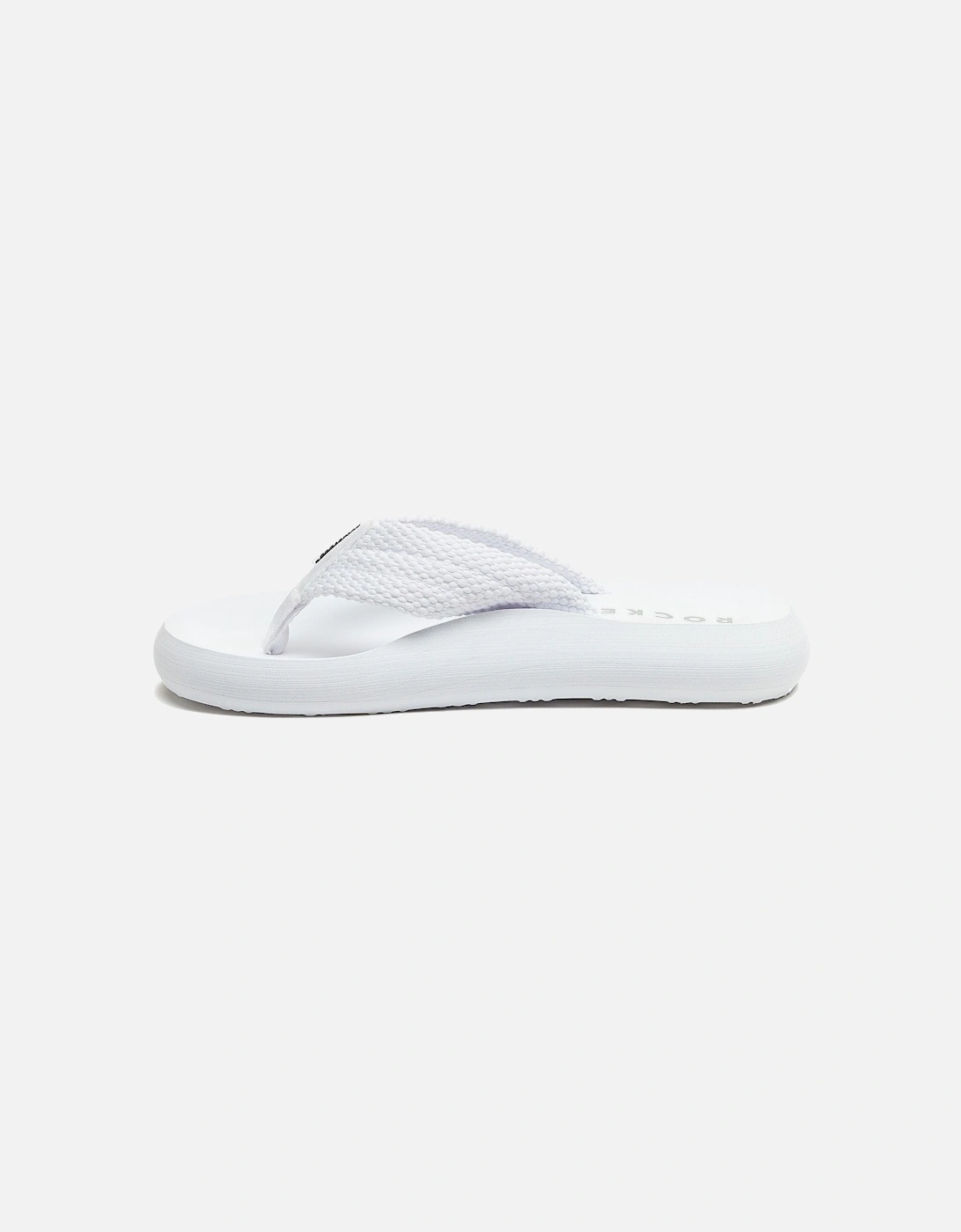 Sunset Webbing Cotton Women's White Sandals
