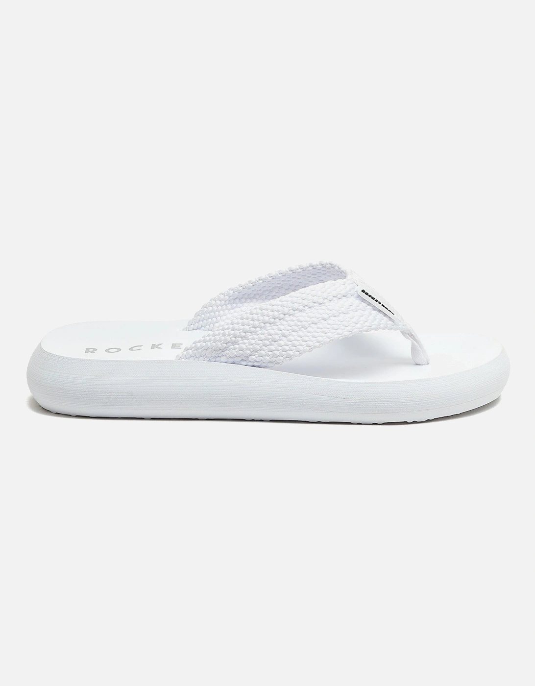 Sunset Webbing Cotton Women's White Sandals