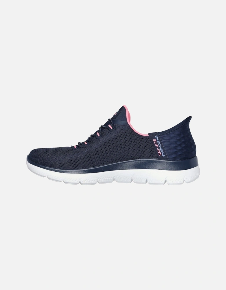 Summits Diamond Dream Textile Women's Navy/Pink Trainers