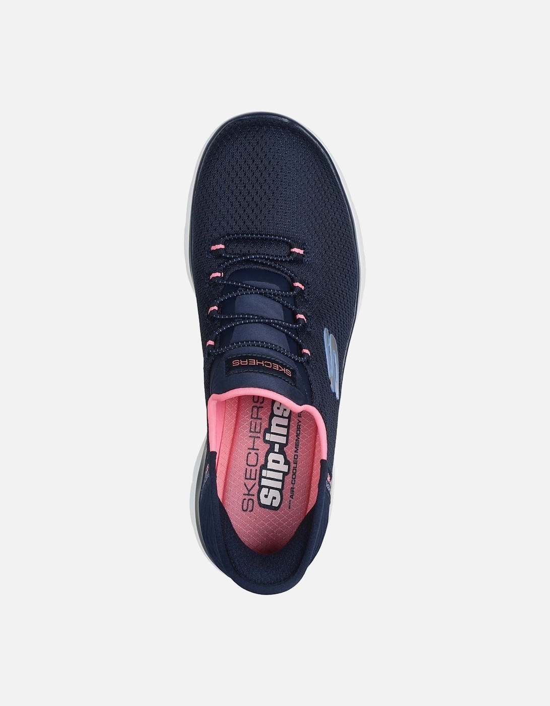 Summits Diamond Dream Textile Women's Navy/Pink Trainers