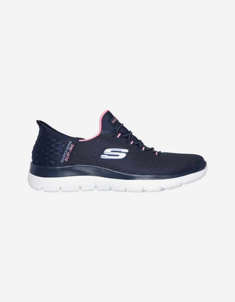 Summits Diamond Dream Textile Women's Navy/Pink Trainers