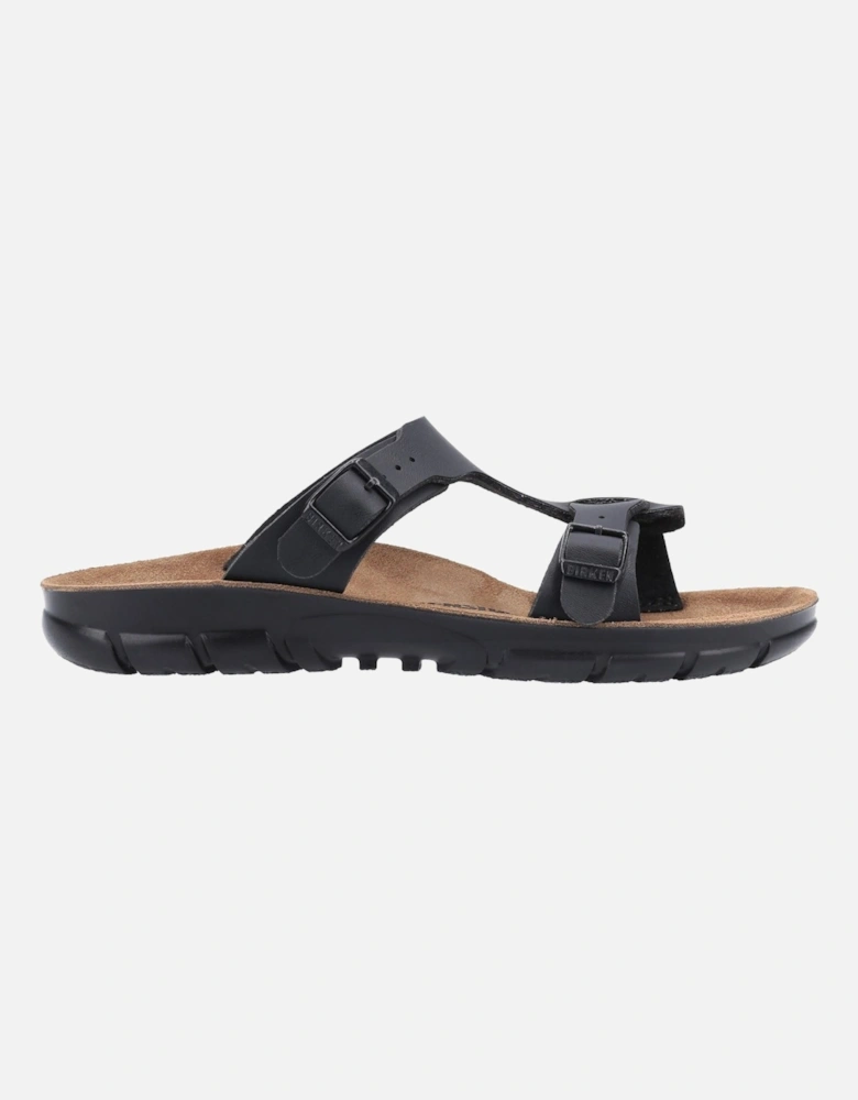 Sofia Leather Women's Black Sandals