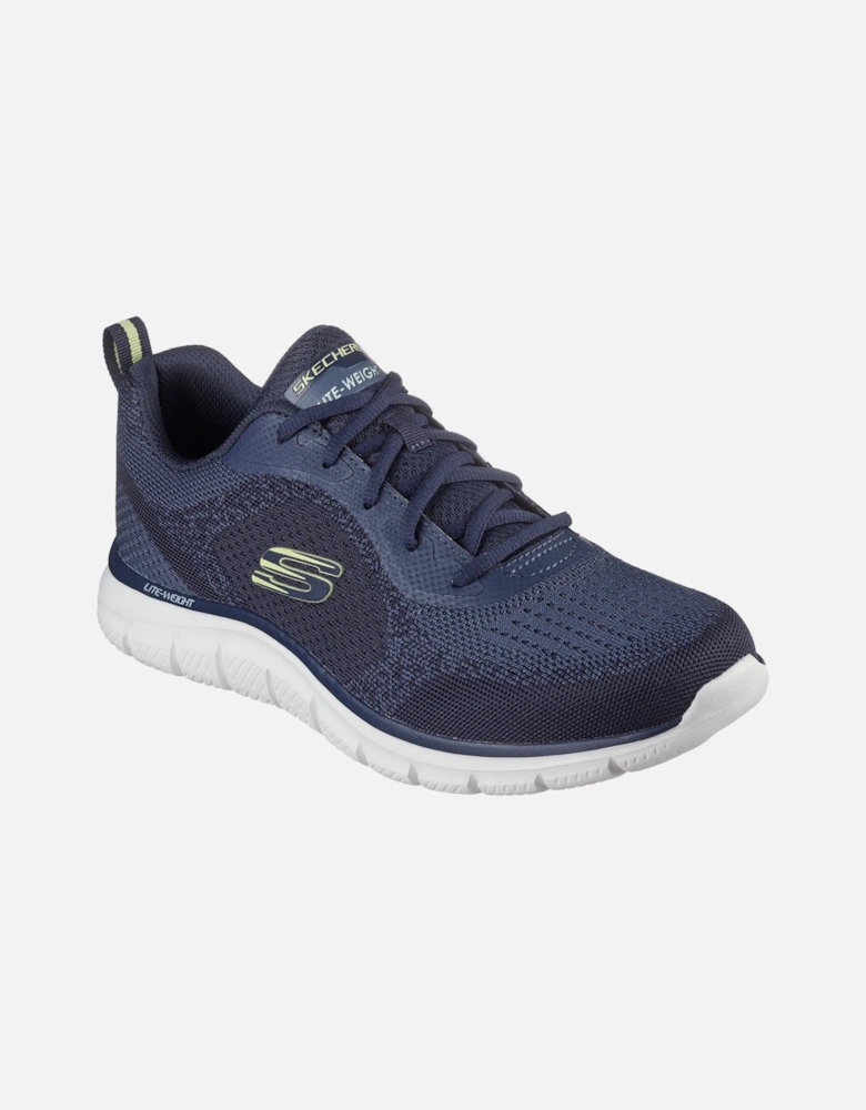 Track Glendor Polyester Men's Navy/Lime Trainers