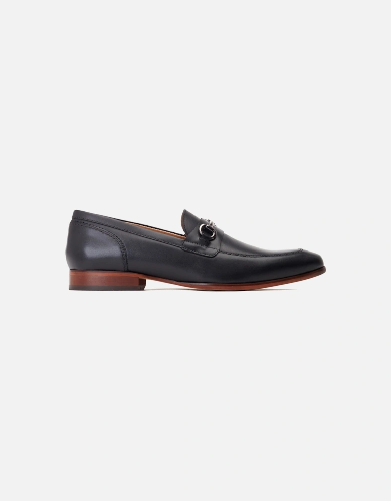London Russo Leather Men's Black Loafers