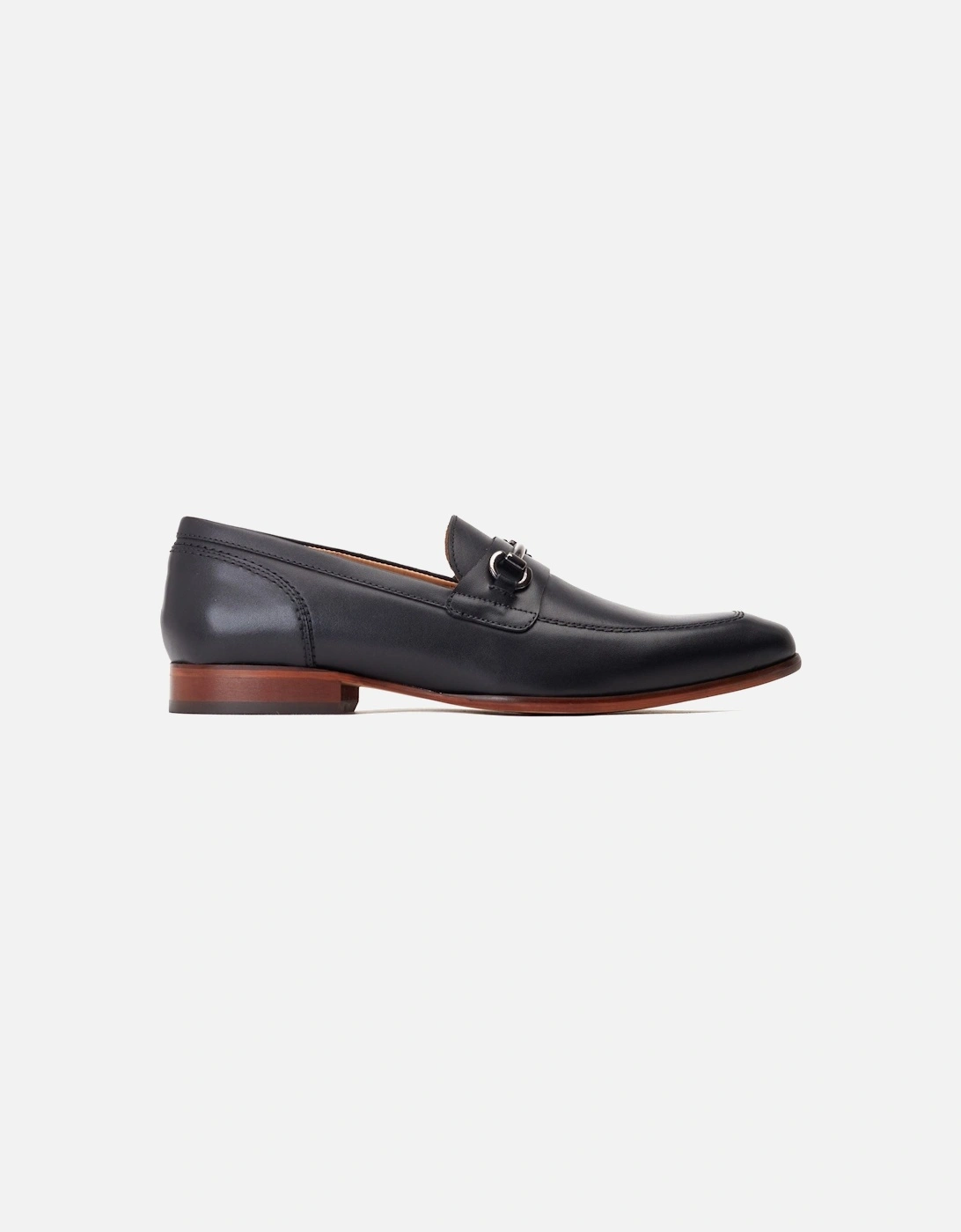 London Russo Leather Men's Black Loafers