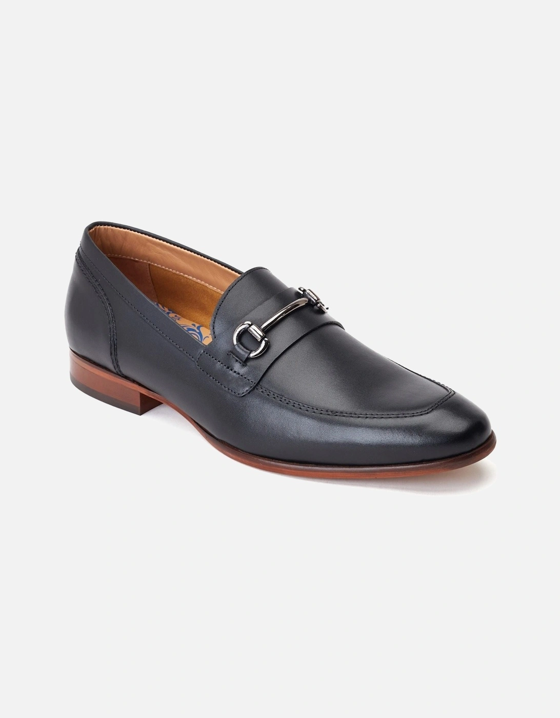 London Russo Leather Men's Black Loafers, 7 of 6