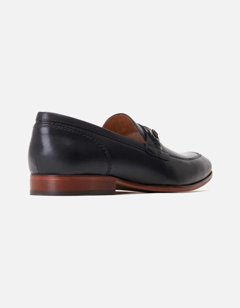 London Russo Leather Men's Black Loafers