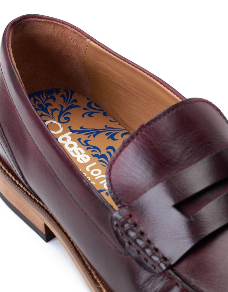 London Garfield Leather Men's Bordo Loafers