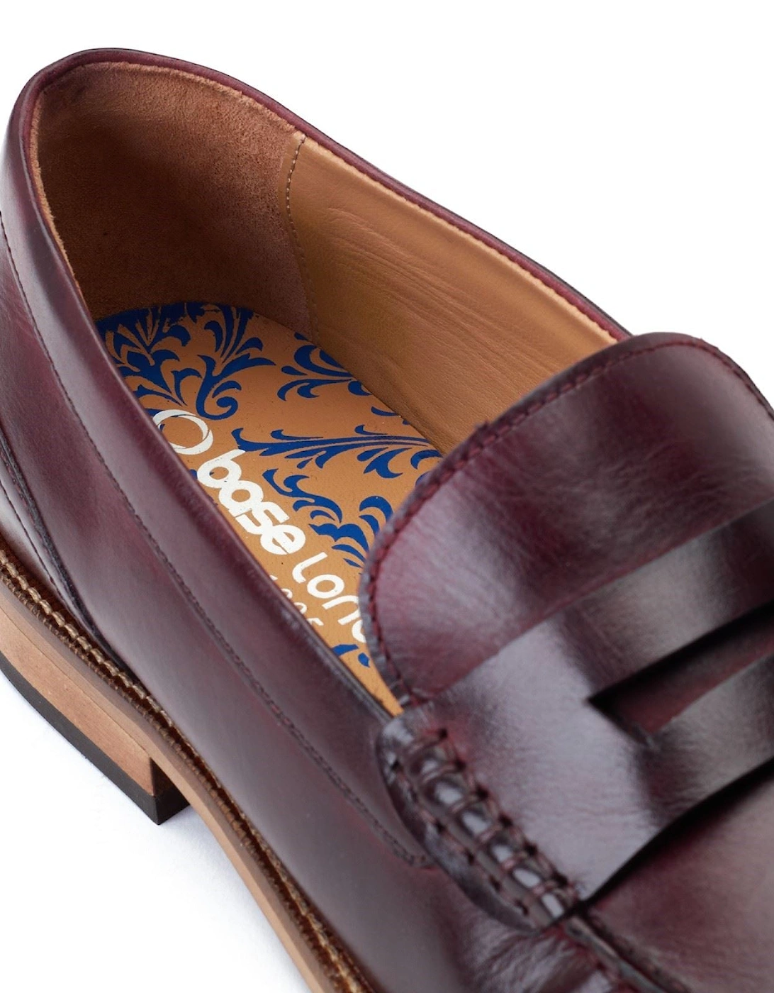 London Garfield Leather Men's Bordo Loafers