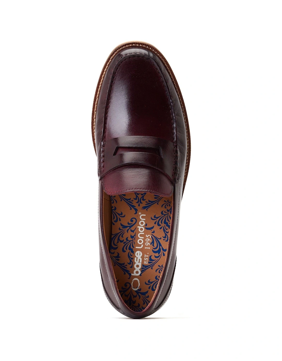 London Garfield Leather Men's Bordo Loafers