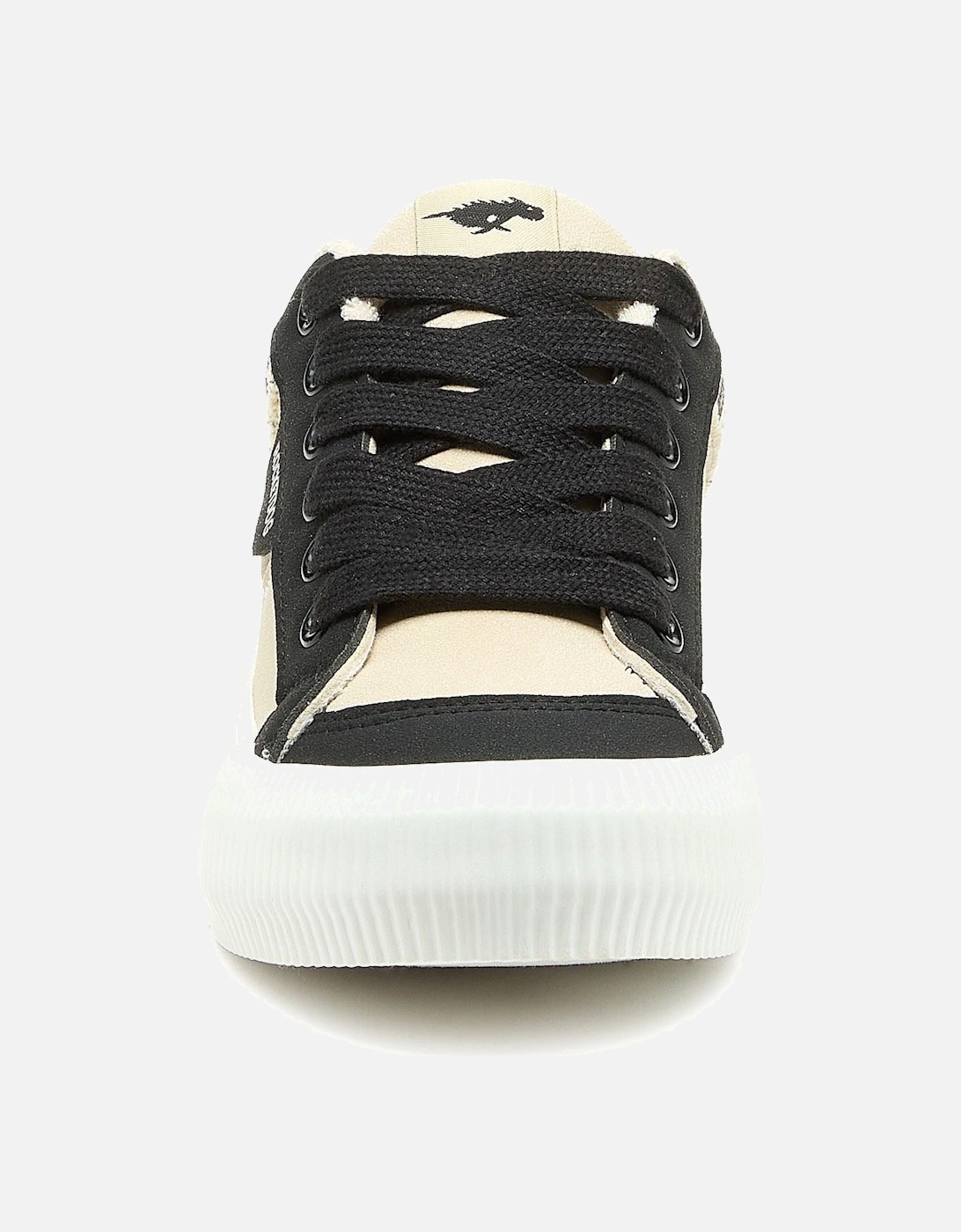 Cheery Blocked Cotton Women's Black/Natural Trainers