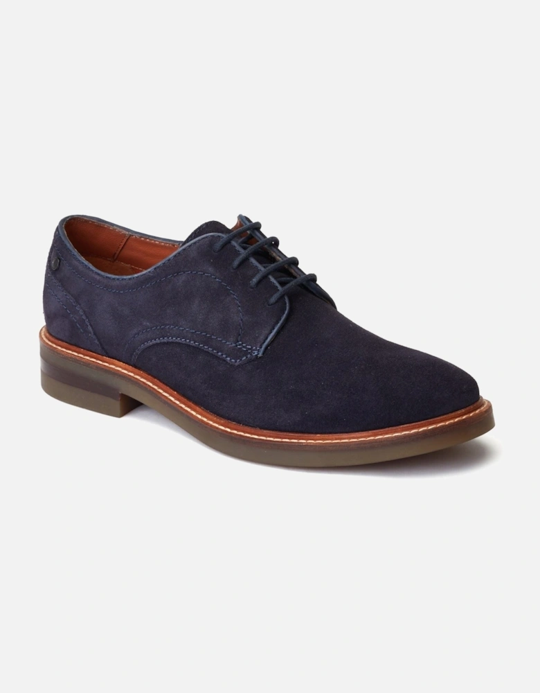London Mawley Leather Men's Navy Oxford Shoes