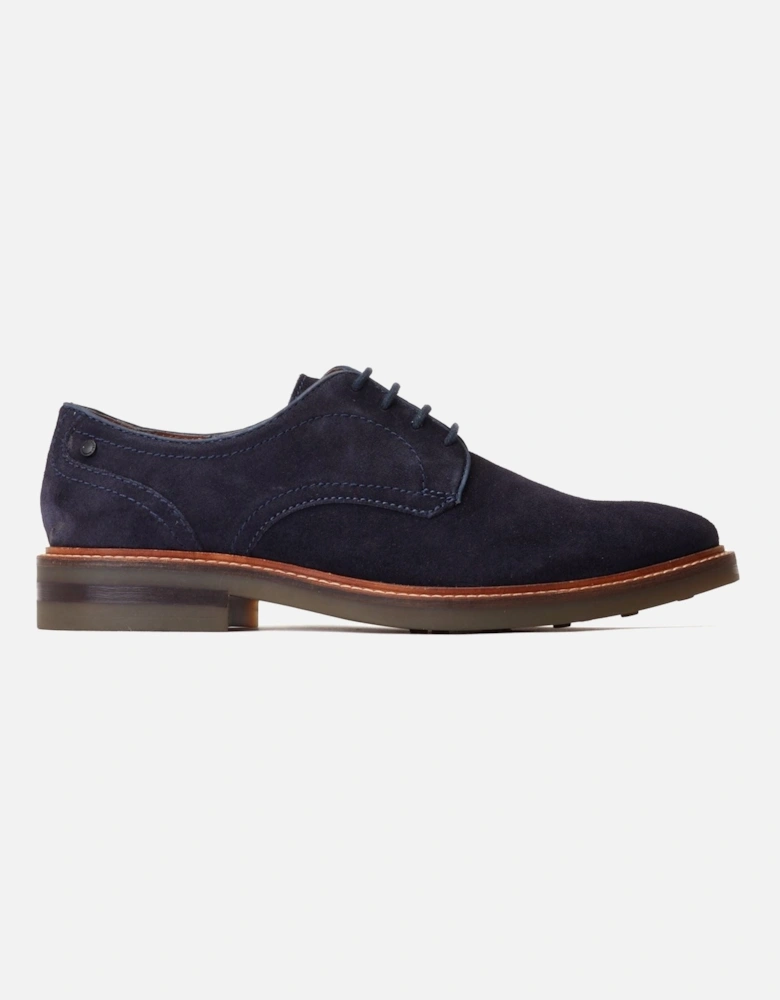London Mawley Leather Men's Navy Oxford Shoes