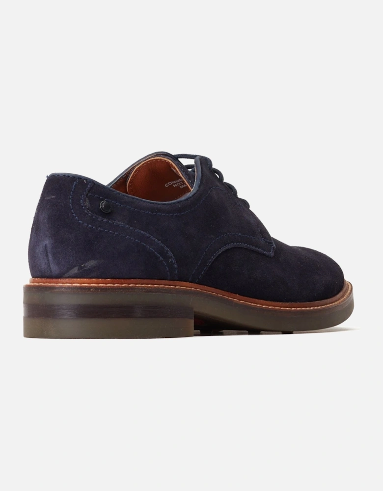 London Mawley Leather Men's Navy Oxford Shoes