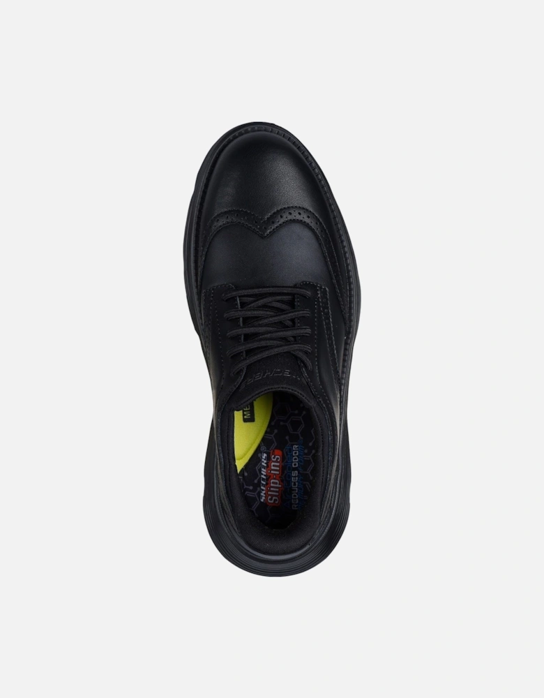 Garza Sully Leather Men's Black Lace-Up Shoes