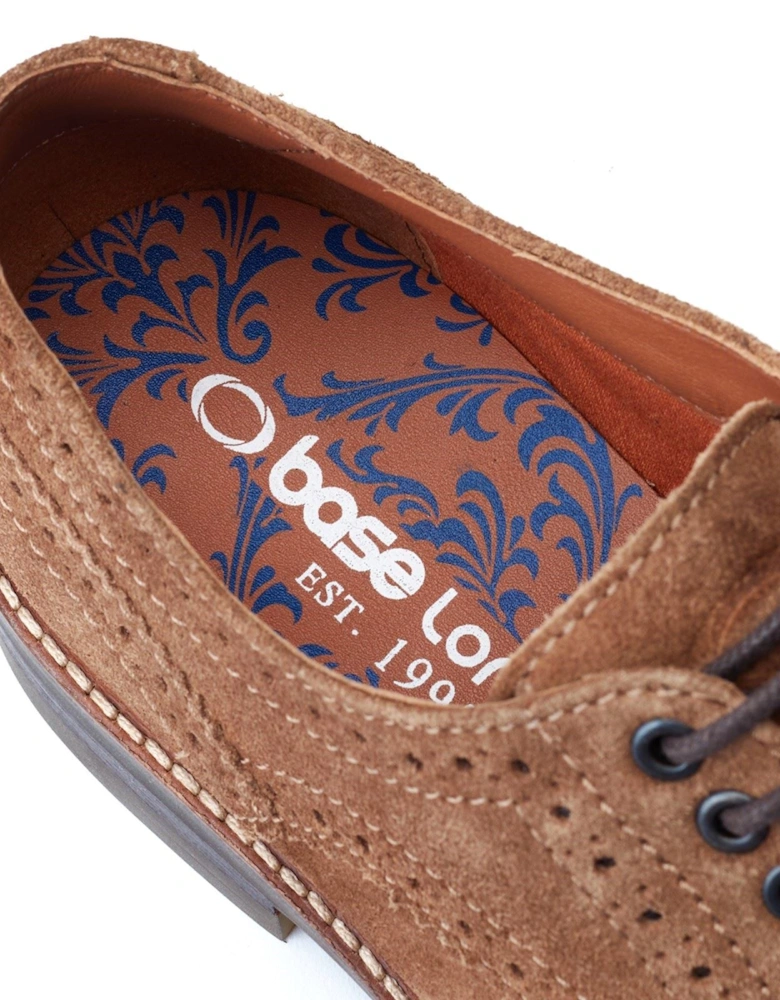 London Hatfield Leather Men's Ginger Brogues Shoes