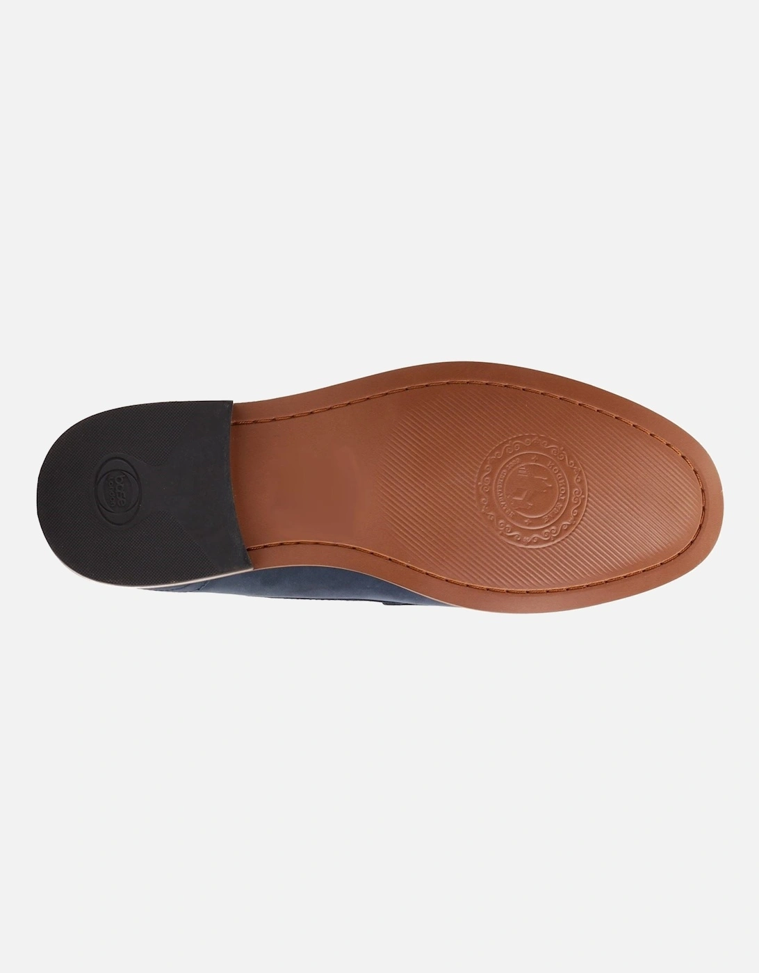 London Garfield Leather Men's Navy Loafers