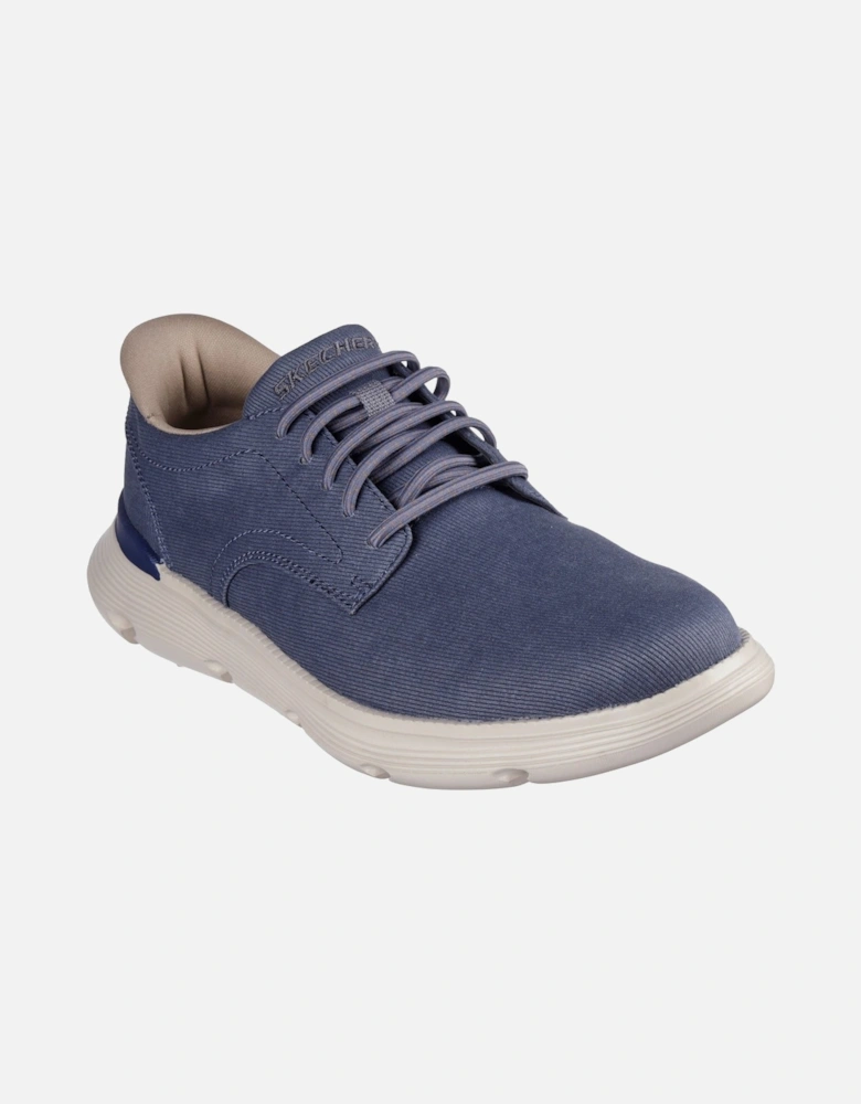 Garza Clive Cotton Men's Blue Lace-Up Shoes